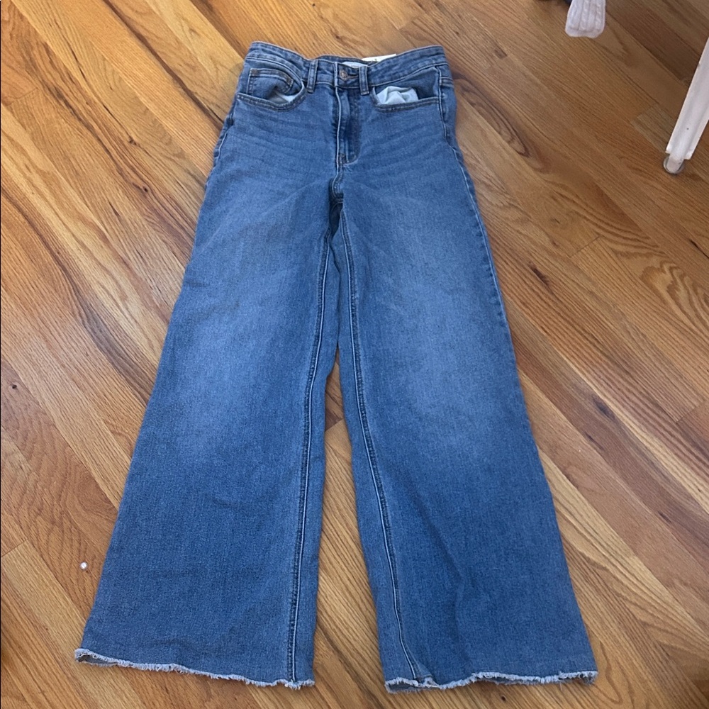 Mango Blue Flare & Wide Leg Jeans